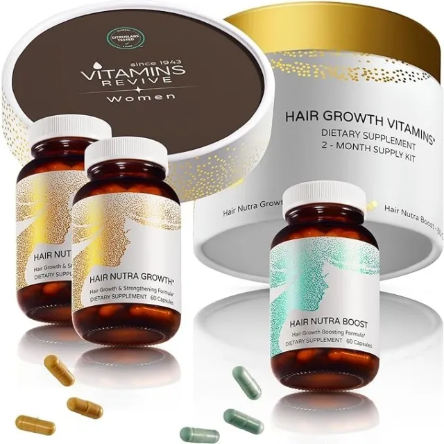 Hair Growth Supplement for Women Clinically Tested in USA  Vegan Natural Formula