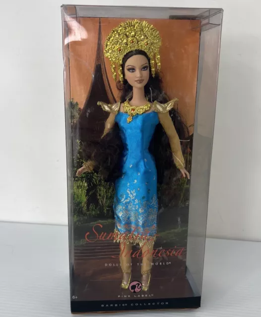 2007 Barbie Dolls of the World Sumatra Indonesia Pink Label NRFB Sealed Rare