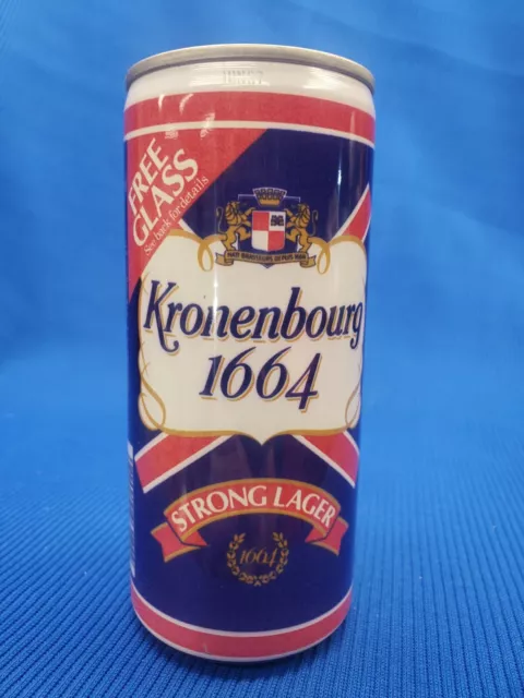 Vintage 1986 KRONENBOURG FREE Galss Offer - EMPTY 440ml RS Beer Can - ENGLAND