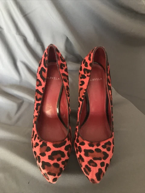 carvela leopard print heels