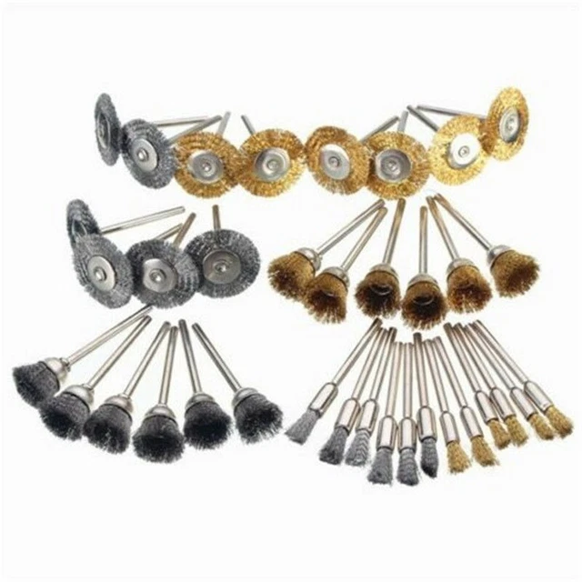 Câble Brosse Mini Perceuse for Outil Rotatif Acier Inoxydable 36pcs Pinceaux Kit