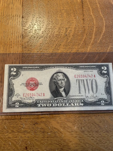 1928 $2 US Legal Tender Note, Crisp Uncirculated ((CU)