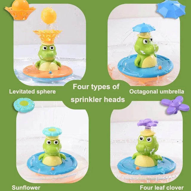 Bath Toy Fountain Multifunctional Crocodile Bath Toy Pool dxpc Baby H4K5