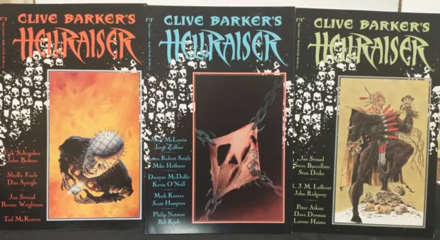 Clive Barker's Hellraiser #1-3 Pinhead 1989 Epic - 3 Comic Lot
