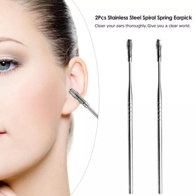 Ressort Earpick Oreille Nettoyant Cire Solvant Outil Spirale Curette Santé