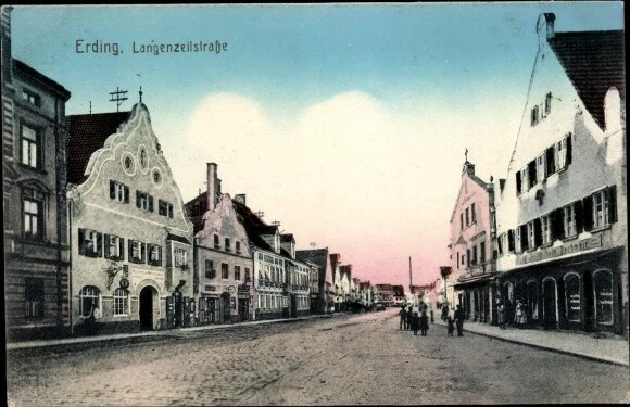 Ak Erding in Oberbayern, Langenzellstraße - 3412483