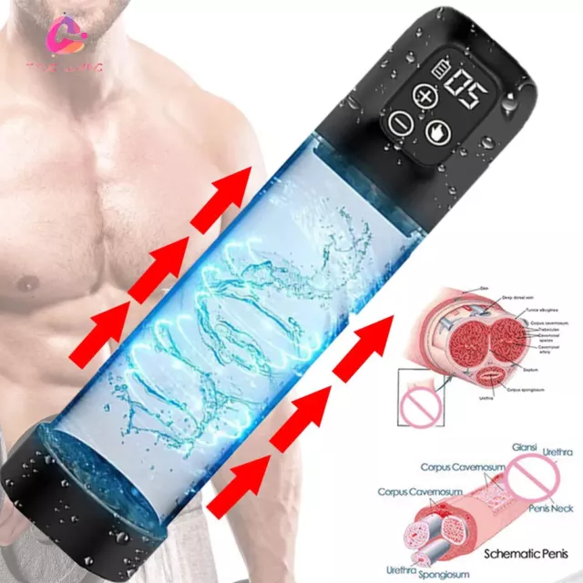 Pompe-À-Eau-Électrique-Pour-Pénis-Rechargeable-Pour-Homme-Agrandissement-Neuf