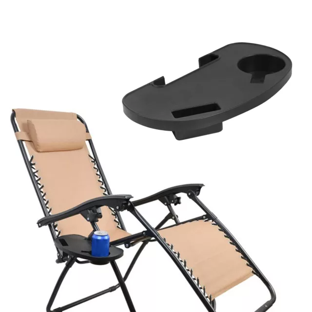 Sedia in plastica antigravità portabicchieri reclinabile per patio con slot