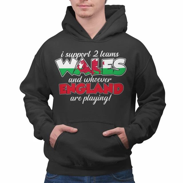 Felpa con cappuccio Galles Rugby Supporters Divertente Uomo 2020 Rivalità gallese Inghilterra Felpa con cappuccio Cymru