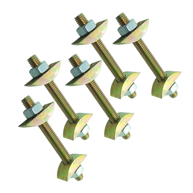 Lot De 10 Boulons à Bascule Hillman - 50 Lb - 1/8 X 2 Pouces - Réf. 5021 - Acier - Neuf