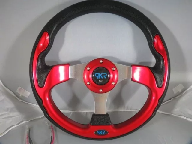 Volante Auto Rosso E Nero  Tuning Universale Sportivo Rally Sport Raduni Spl