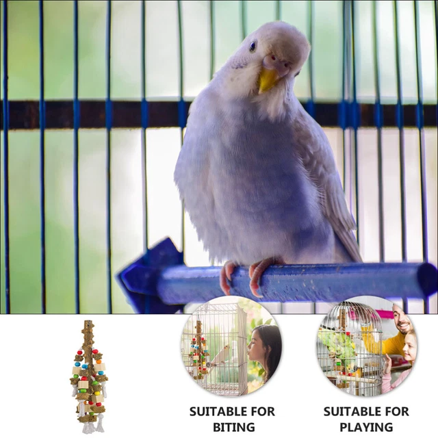 1Pc Sittich Hängen Behandelt Haustier Vogel Spielzeug Vogel Biss Spielzeug 5