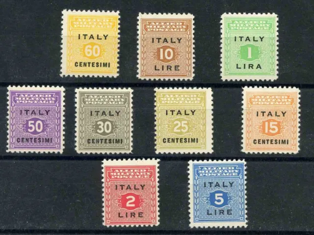 Italy Allied Amg Occupation Issue For Sicily Scott 1N1-1N9 Perfect Mnh