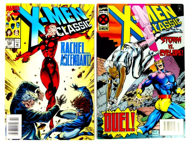 Marvel X-MEN CLASSIC 1994-95 #100 105 Low Print Run NEWSSTAND VF/NM Ships FREE!