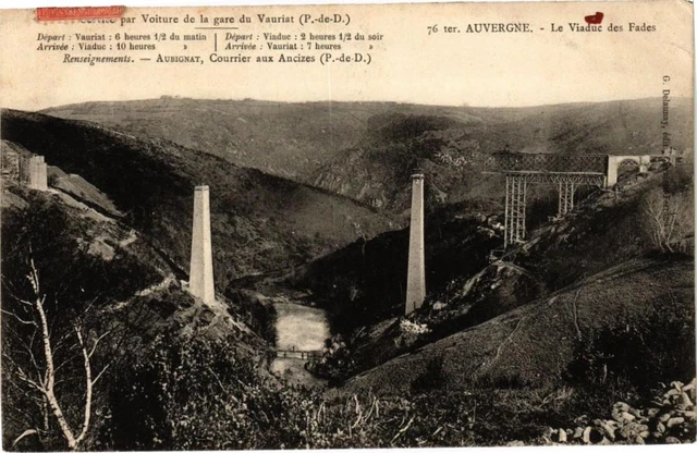 CPA Auvergne - Le Viaduc des Fades - Car from Gare du Vauriat (P...(222041)