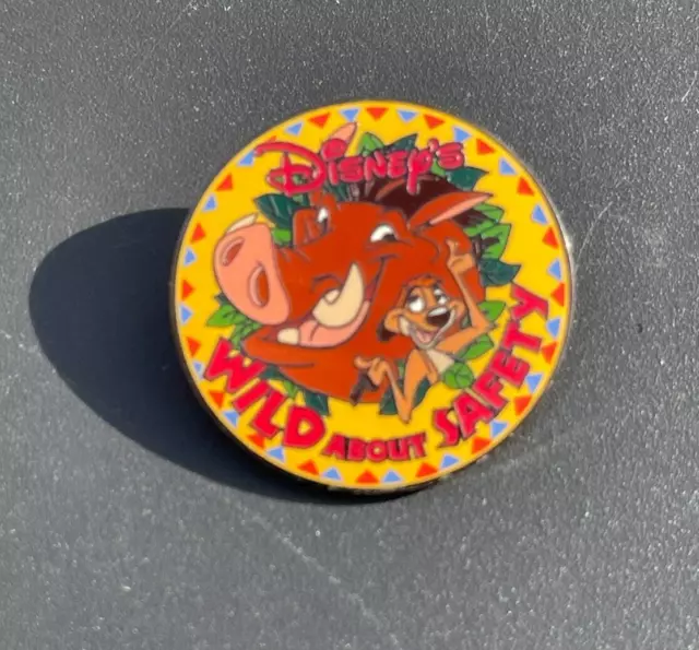 Disney Wild About Safety Timon & Pumbaa "Watch Over Your Herd!" Single Metal Pin