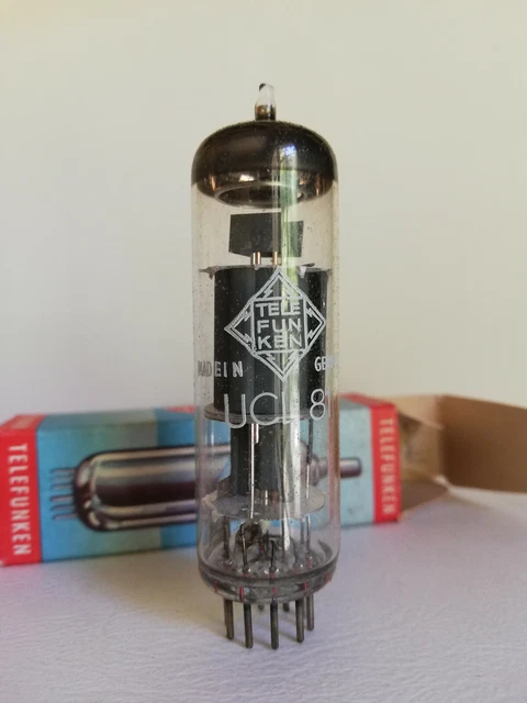 1x ECF86 RTC label, manufacturing BLACKBURN vacuum tube valve röhre 1x ECF86 RTC label, manufacturing BLACKBURN vacuum tube valve röhre