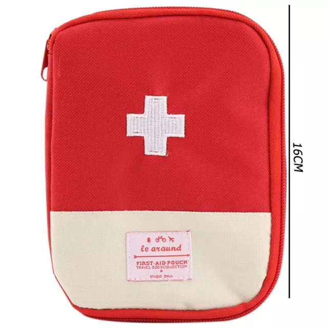 Crazystore Portable Erste-Hilfe-Notfallmedizin Storage Kit Tasche Pille Organize 2