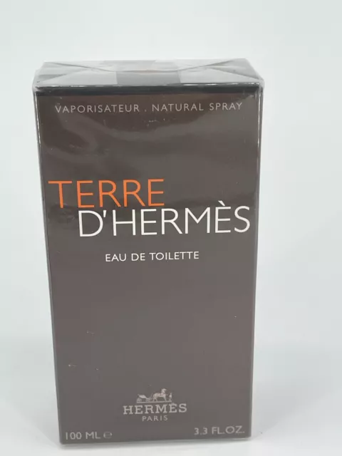 HERMÈS Terre D'hermes 3.3oz Men's Eau de Toilette Spray - New Sealed