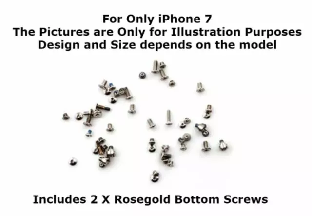 For iPhone 7 Complete Replacement Full Housing Screws Set Kit Fix Repair