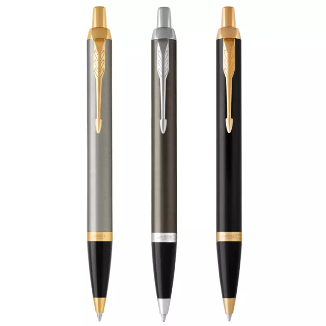 PARKER IM Ballpoint Pen Medium Nib Espresso/Brushed Metal//Black/Gold/Silver