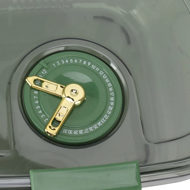 (S 5 kg/11,0 libbre verde) Contenitore riso trasparente ermetico materiale per uso alimentare facile