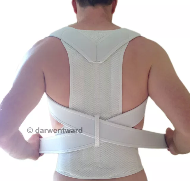 Back Support Brace Posture Correction Double Pull Strap Neoprene Lumbar Belt 3