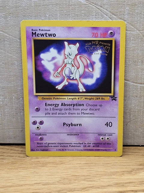 MEWTWO POKEMON PROMO The First Movie Card #3 Kids WB Stamp $35.00 - PicClick