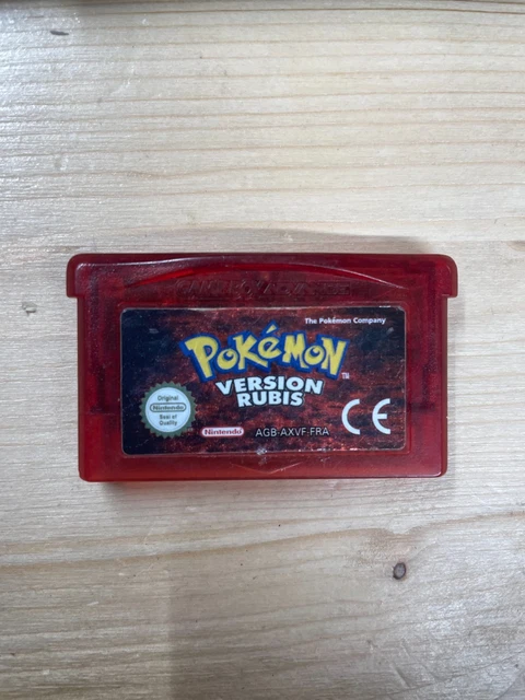 Pokémon Version Rubis GBA - Authentique - Pile Neuve - Jeu Game Boy Advance