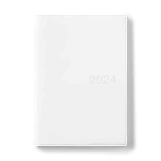 MUJI 2024 A6 Monthly Weekly Schedule Notebook Planner White 24.45