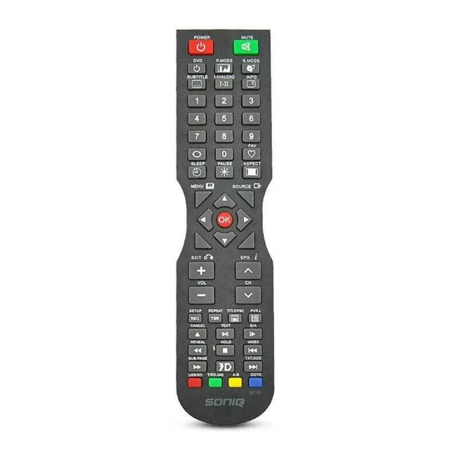 Soniq Universal TV Remote Replacement Control For LED/LCD Soniq Controller