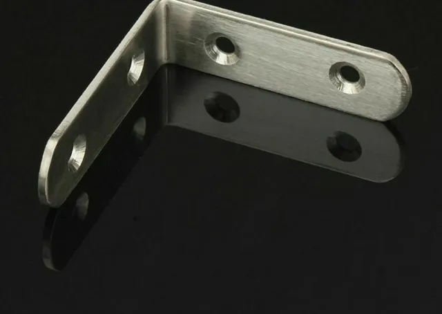 10 Pcs/lot Stainless Steel Full Metal Rigid Corner Bracket Fastener DIY Woodwork 5