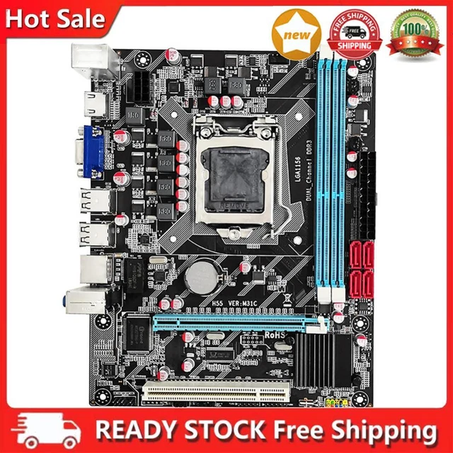 Placa Madre De Escritorio H55a2 Lga 1156 Slot Ddr3 De Doble | Cuotas