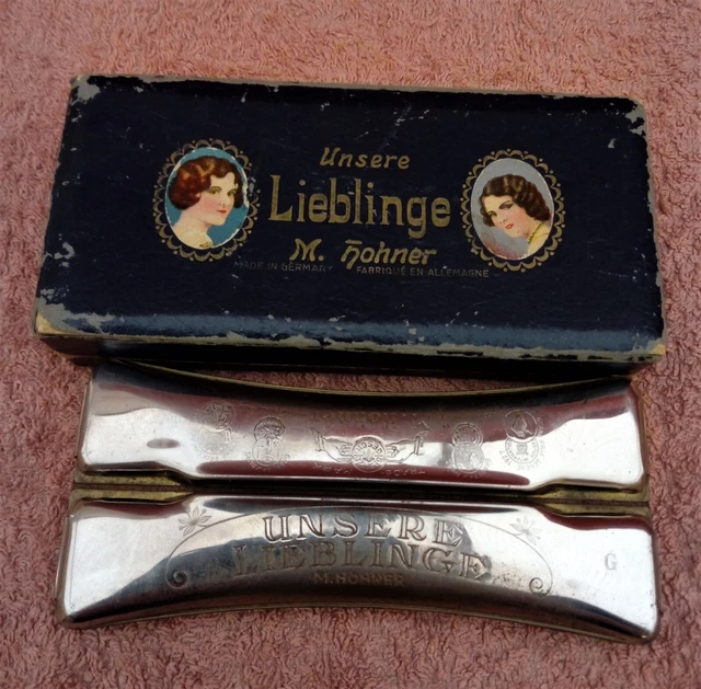 M. Hohner harmonica, double-sided - Unsere Lieblinge - C and G major -