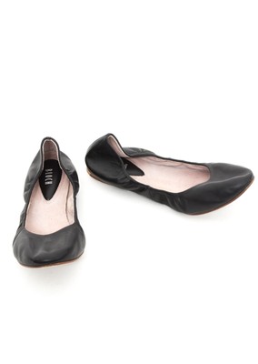 A40# Bloch sorgono pieno Suola in Pelle Ballerine Taglie 9B Nero 