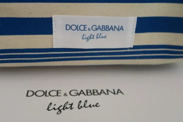 Borsa per toilette Dolce & Gabbana blu chiaro borsa da viaggio con confezione regalo 3