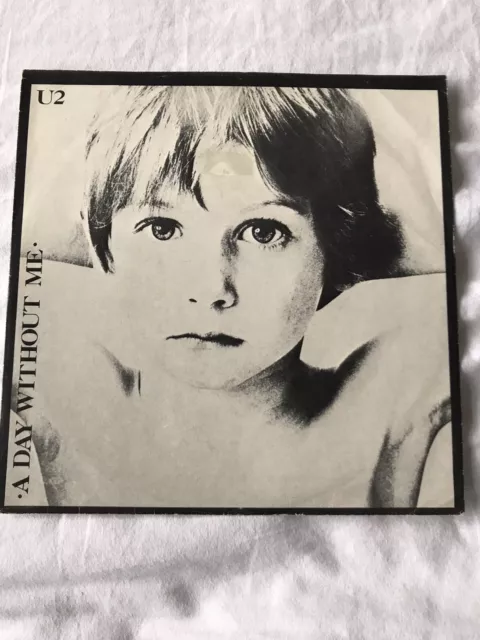 U2 A Day Without Me Dutch Holland 7" Vinyl Unique Sleeve 1980 Very Rare Boy