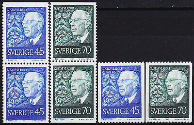 Sweden 85th Birthday King Gustaf VI Adolf 1967 MNH-3,40 Euro