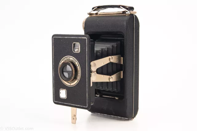 Jiffy Kodak Six-20 Series II Vintage Folding Camera with Twindar Lens TESTED V25