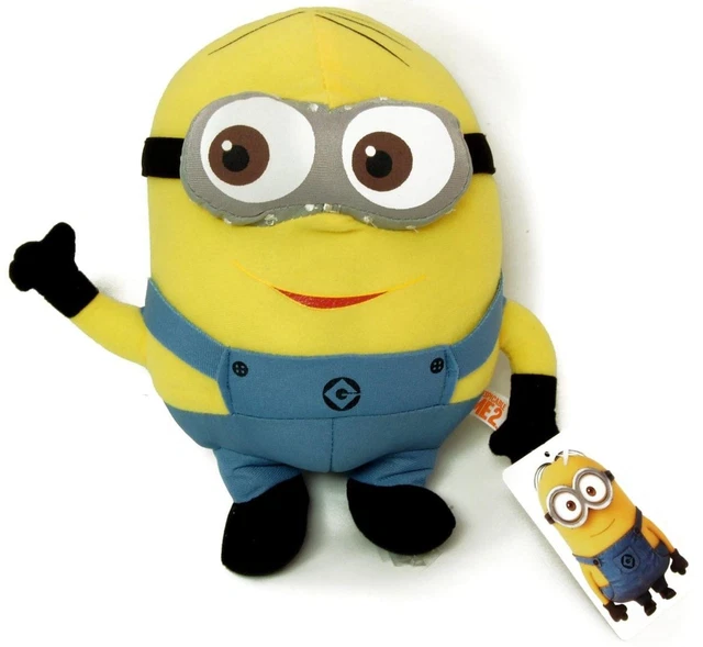 Grand Minion Peluche – Plage, Guitare, Lunettes Plastique, 27 Cm, Neuf