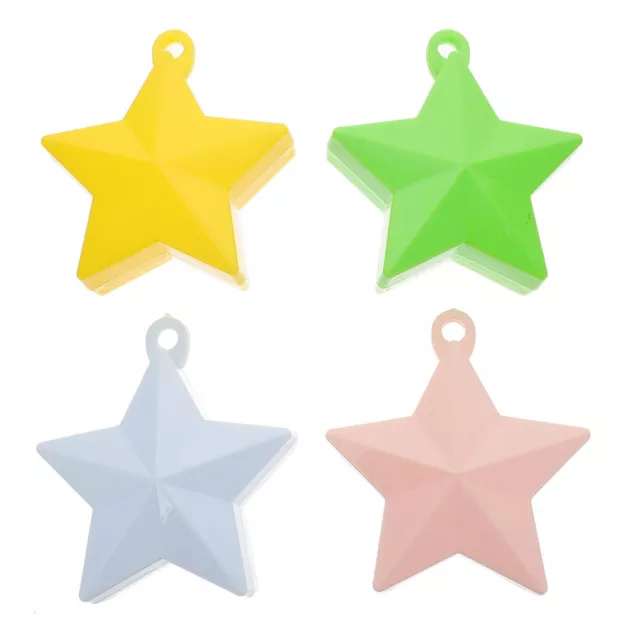 4 Pcs Balloon Accessory Reusable Helium Pendants Star Shape