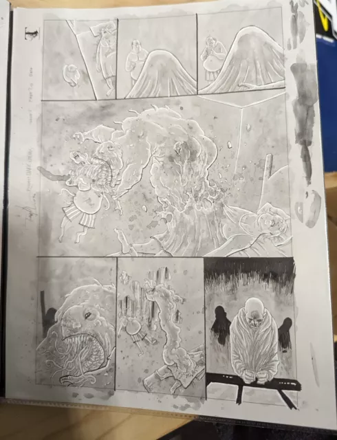 Ben Templesmith Original Comic Page Art Dark Uterus Issue 1 Page 20