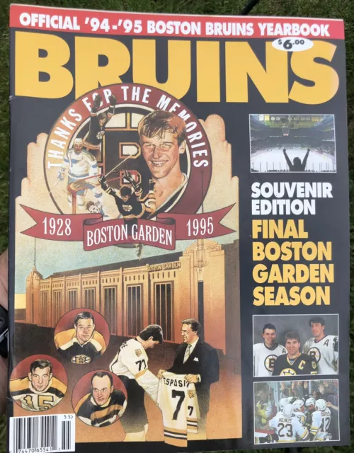 1994-95 Mint Boston Bruins Yearbook - Final Boston Garden Edition RAY BOURQUE