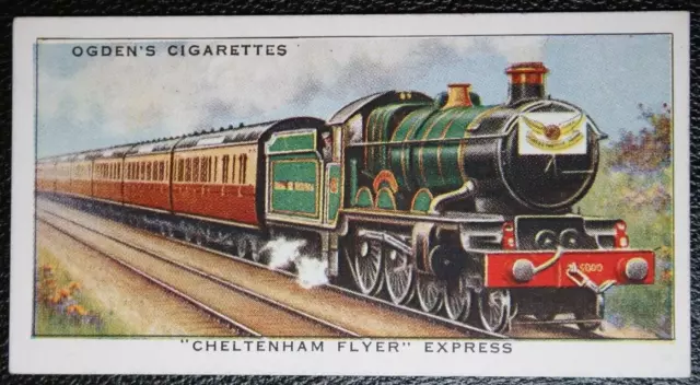 CHELTENHAM FLYER Great Western Railway Vintage 1936 Karte ED03M