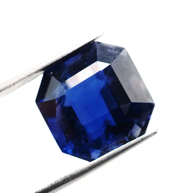 13.5Ct AIG Certified Iolite Ceylon Ravishing Color Best Blue Octagon 14 mm 2