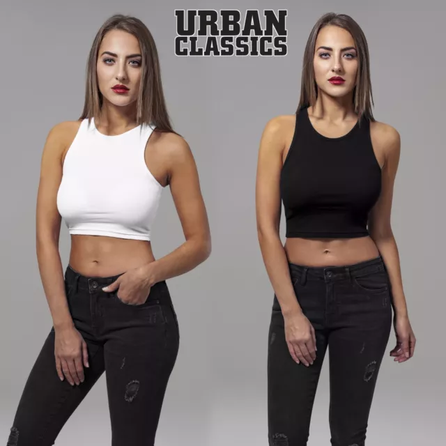 Urban Classics Haut Femme Recadrée Rib Ventre Nu Chemise T-Shirt Top-Shirt X-Cut