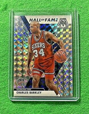 Charles Barkley Mosaic Prizm Silver Card 76Ers 2019-20 Mosaic Basketball Hof