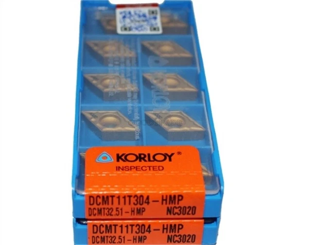 Inserti Per Tornitura Interna Inserti In Carburo Per Tornio CNC – 10 Pezzi, DCMT11T304/DCMT11T308, VP15TF/UE6020 – Per Tornitura Interna Inserti Alta Durezza
