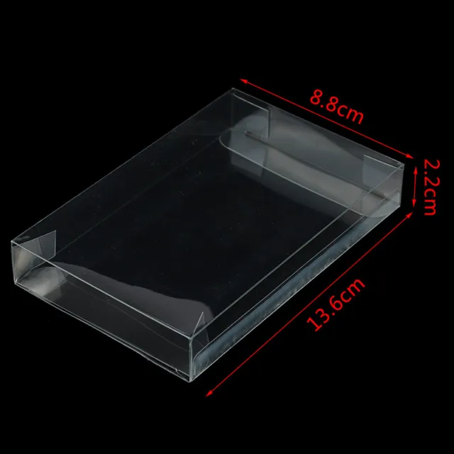 10Pcs Clear PET Plastic Box Protector Case Sleeves Cover For SNES N64 CIB G1