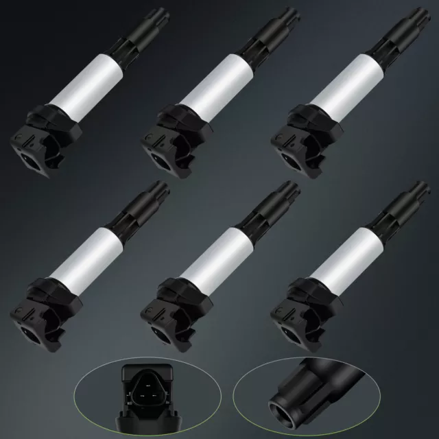 6PCS Ignition Coil Pack For BMW E39 E46 E53 E60 E63 B322 320i 330Ci UF522